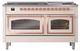 Ilve® Nostalgie II Noblesse 60'' Antique White Pro Style Dual Fuel Range with Copper Trim-1
