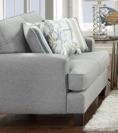 Fusion Furniture Jitterbug Flax Gray Loveseat-0