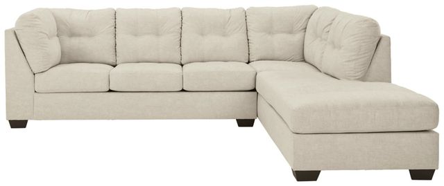Benchcraft® Falkirk 2-Piece Parchment Sleeper Right-Arm Facing Sofa Sectional and Chaise-2