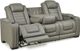 Signature Design by Ashley® Backtrack Gray Power Reclining Sofa-0