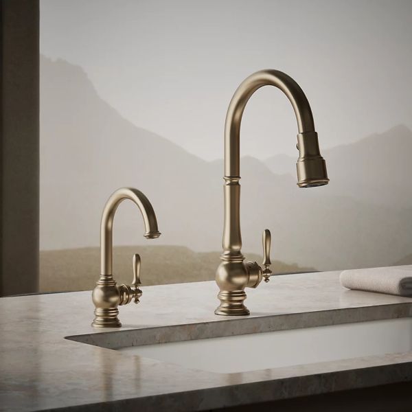 KOHLER® Artifacts® Vibrant Brushed Bronze Beverage Faucet-2