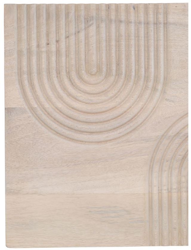 Moe's Home Collection Passages White Washed Carved Wood Wall Art-4
