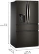 Réfrigérateur à portes françaises de 36 po Whirlpool® de 28.9 pi³ - Acier inoxydable noir résistant aux traces de doigts-4