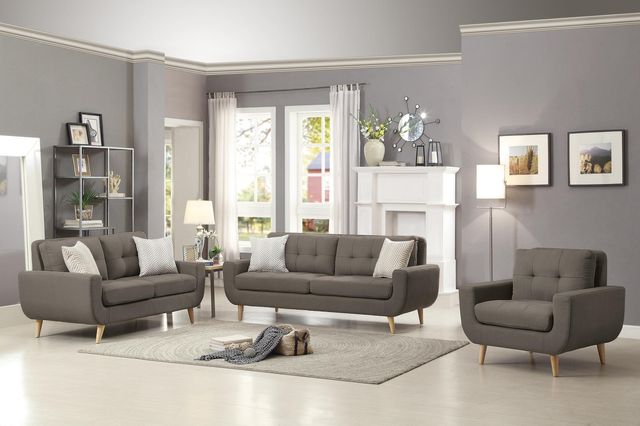 Homelegance® Deryn Gray Loveseat-2