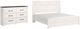 Signature Design by Ashley® Gerridan 2-Piece White/Gray King Panel Bed Set-0