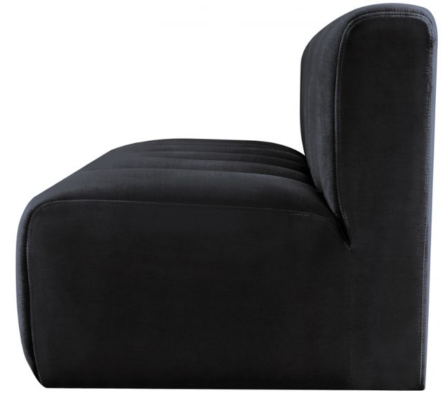 Meridian Furniture Arc 2-Piece Black Velvet Sectional-1