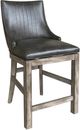 Parker House® Lodge Black/Siltstone Upholstered Swivel Counter Stool-0