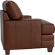 Bassett® Furniture Carolina Chestnut Sierra Track Arm Leather Chair-2