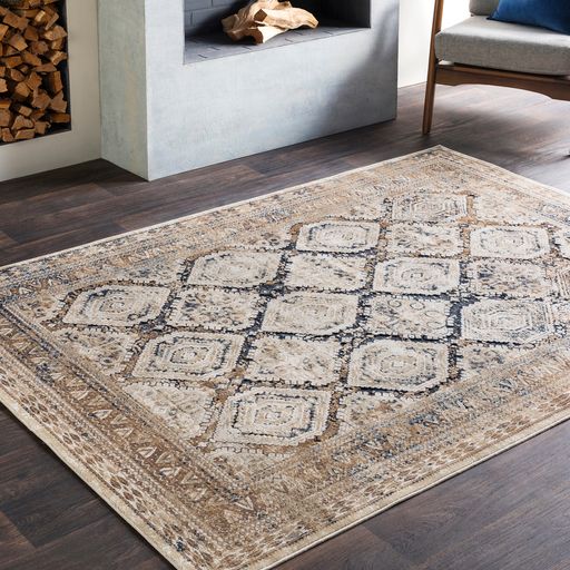 Surya Durham Taupe Blue 5'x7' Area Rug-3