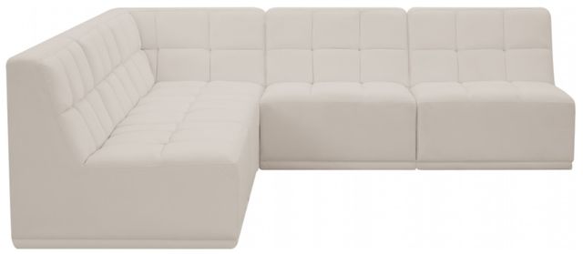 Meridian Furniture Relax 5-Piece Cream 94" Modular Sectional-1