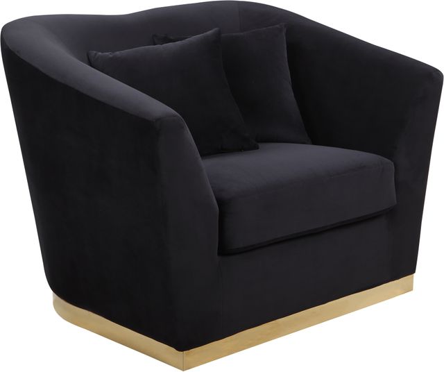 Meridian Furniture Arabella Black Velvet Chair-0