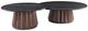 Bassett Mirror Jennings Black Nesting Large Cocktail Table with Brown Base-2