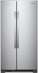 Whirlpool® 21.7 Cu. Ft. Monochromatic Stainless Steel Side-By-Side Refrigerator-0