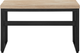 Monarch Specialties Inc. Black/Natural Wood-Look Adjustable Computer Desk-2