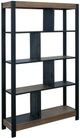 International Furniture Direct Tuxedo Brown/Dark Gray Bookcase-0