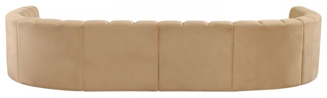 Meridian Furniture Arc 10-Piece Camel Velvet Sectional-2