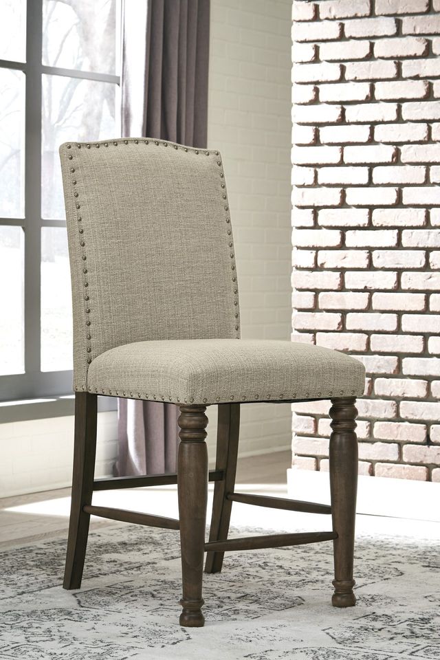 Signature Design by Ashley® Lettner Gray/Brown Counter Stool-1
