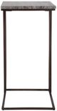 Uttermost® Theodore Titanium Accent Table with Dark Bronze Base-3