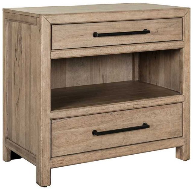 Liberty Furniture Proximity Place Barley Buff Bedside Chest-0