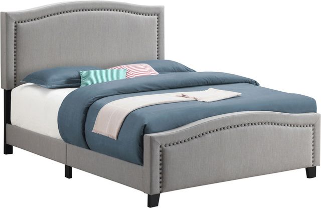 Coaster® Hamden Mineral Queen Upholstered Panel Bed-0