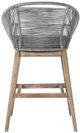Armen Living Tutti Frutti Aged Teak/Grey Indoor Outdoor Bar Stool-3