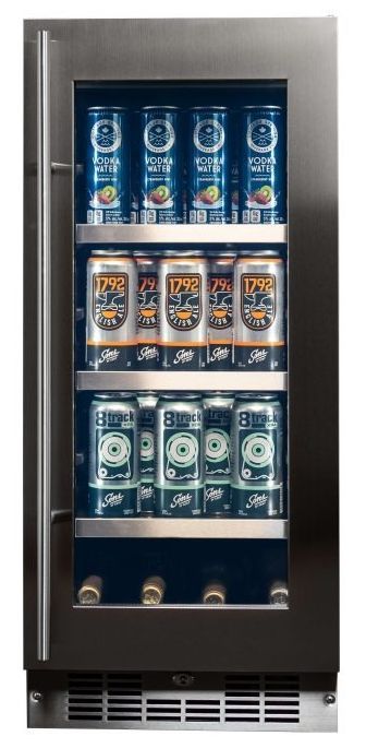 Silhouette® 15" 3.1 Cu. Ft. Stainless Steel Frame Beverage Center-0
