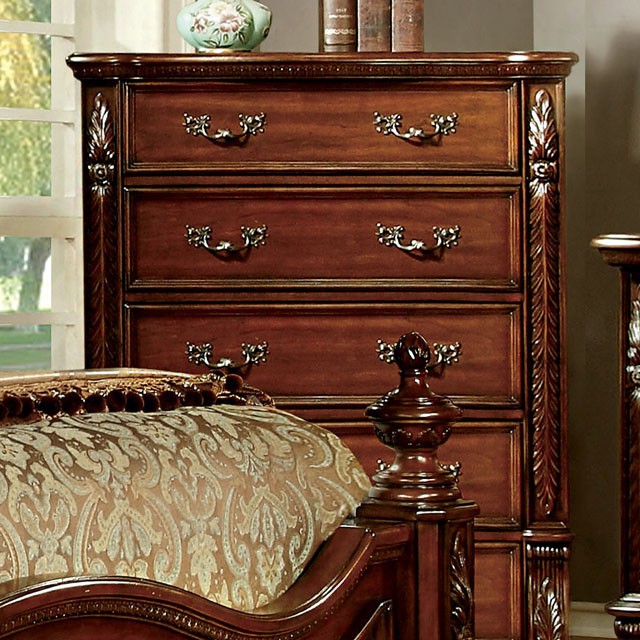 Furniture of America Arthur Brown Cherry Chest - Thumbnail 2