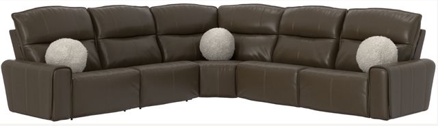 Catnapper Tramonti 5-Piece Chocolate Power Reclining Curved Sectional-0