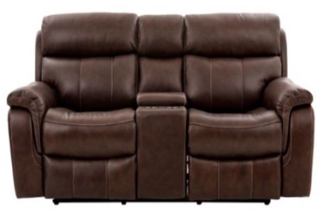 Furniture of America® Antenor Brown Power Reclining Loveseat-0