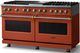 Viking® 5 Series 60" Spiced Cider Pro Style Dual Fuel (NG) Range with Brushed Brass Trim-2