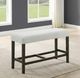 New Classic® Home Furnishings Carissa Espresso/Stone Counter Dining Bench-1