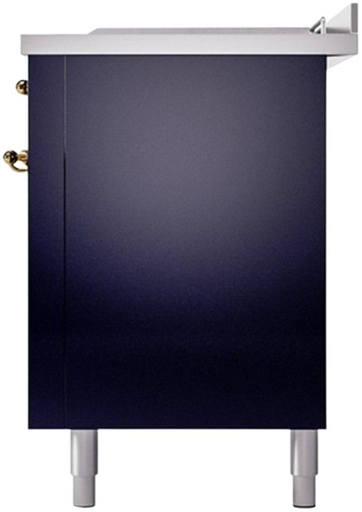 Ilve® Nostalgie II Series 60" Midnight Blue Pro Style Dual Fuel Range-3