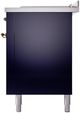 Ilve® Nostalgie II Series 60" Midnight Blue Pro Style Dual Fuel Range-3