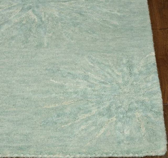 KAS Rugs Serenity Turquoise Burst 5'x7' Area Rug-2