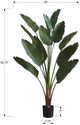 Monarch Specialties Inc. 83" Artificial Plant with Black Pot-2