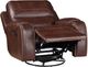 Steve Silver Co. Keily Brown Manual Swivel Glider Recliner-1