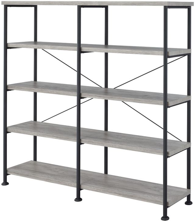 Coaster® Analiese Grey Driftwood Open Bookcase