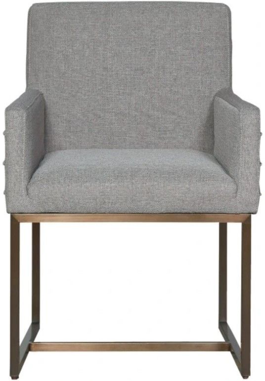 Universal Explore Home™ Modern Cooper Bronze/Sky Silver Arm Chair-2