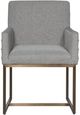 Universal Explore Home™ Modern Cooper Bronze/Sky Silver Arm Chair-2