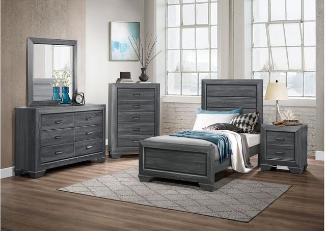 Homelegance® Beechnut Gray Youth Twin Panel Bed-1