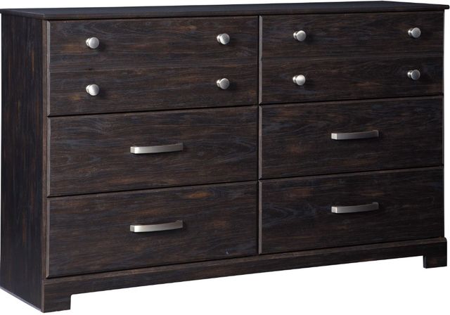 Signature Design by Ashley® Reylow 5-Piece Dark Brown Queen Bookcase Bed Set-2