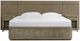Riverside Furniture Pasadena Casual Taupe Queen Panel Bed with Pier-3