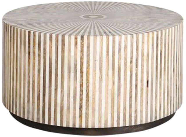 Parker House® Crossings Downtown Amber Bone Inlay Cocktail Table-0