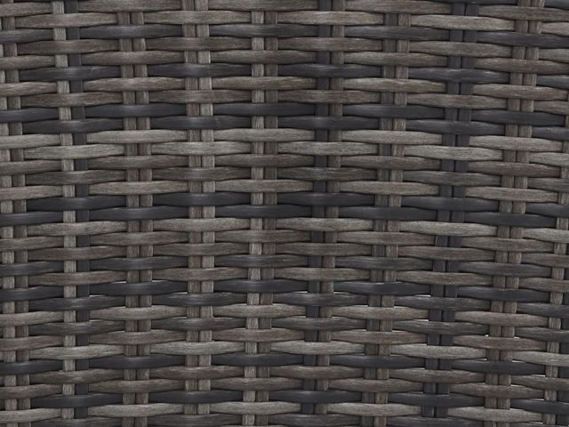 Signature Design by Ashley® Cloverbrooke 4-Piece Gray Outdoor Aluminum/Wicker Conversation Set-5