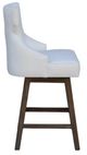 Nest Home Collections Lacey Barbury Pearl/Medium Gray Swivel Counter Stool-3