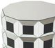 Michael Amini® Montreal™ Mirrored End Table with Black/Mirrored Base-1