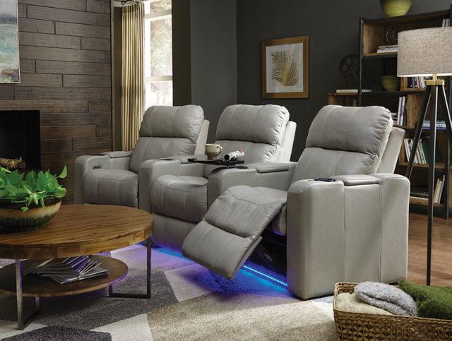 Palliser® Furniture Customizable Soundtrack 3-Piece Power Reclining Curve Theater Seating-1