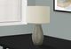 Monarch Specialties Inc. 24"H Grey Resin Table Lamp-4