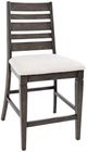 Jofran Inc. Lincoln Square Espresso/Light Cream Ladderback Counter Stool-0