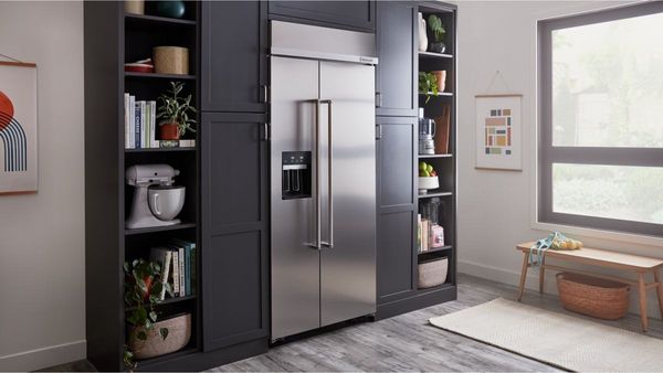 KitchenAid 20.8 Cu. Ft. Stainless Steel Counter Depth Side-by-Side Refrigerator